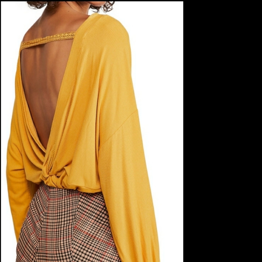 NWT Free People ribbed top lace detail - Picture 6 of 8